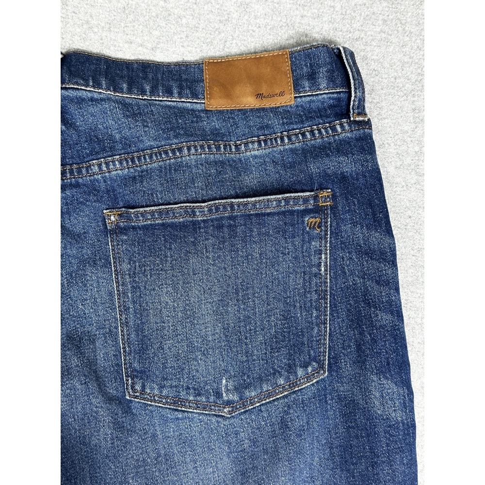 Madewell Jeans Womens 32 Blue Slim Boyjean Distressed‎ Denim Stretch Casual - Picture 3 of 11
